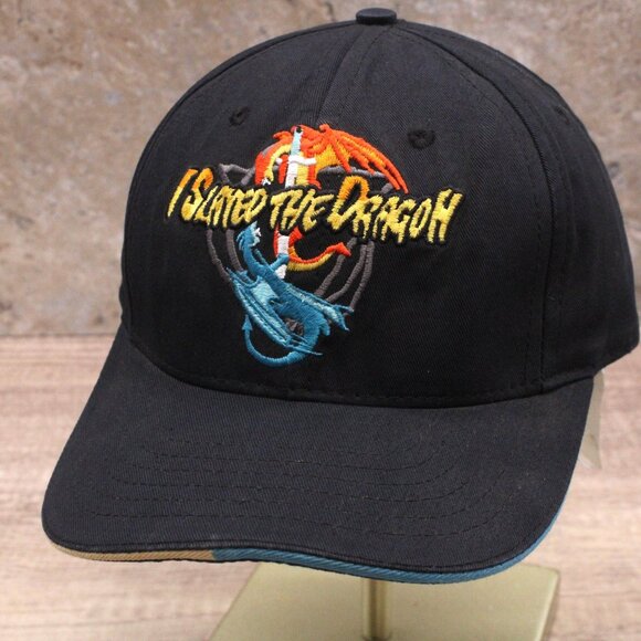 Vintage Universal Studios Cap Hat Mens OS Deadstock I Slayed The Dragon 90s NWT - Picture 1 of 9